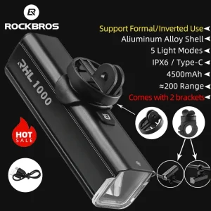 ROCKBROS Bicycle Light Type-C Rechargeable Light