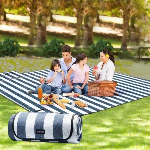 Gingham 80"×80" Outdoor Picnic Beach Camping  Blanket