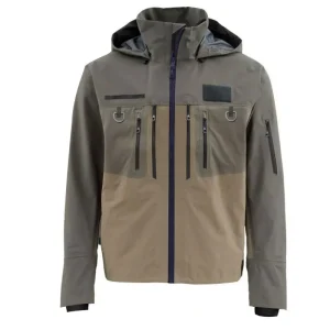 Hooded Wading Jacket Waterproof Breathable Men Fly Fishing Coat Multi Storage Pockets Outdoor Fishing Hunting Kayaking Rain Jacket